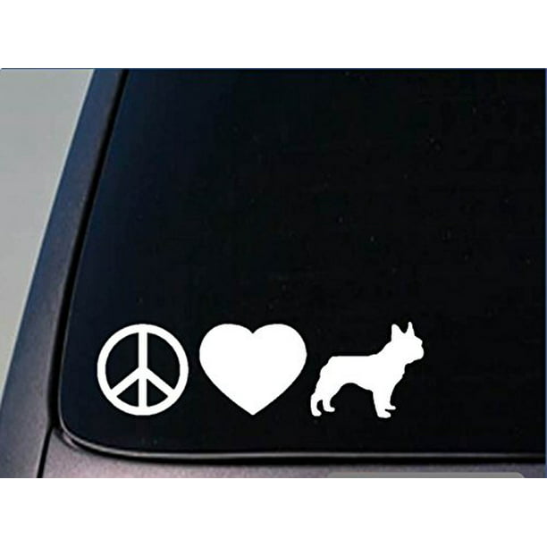 Ipads Vinyl Sticker Decal Good for Walls French Bulldog Dog Wall Decal Mirrors Etc Love Frenchie Cars